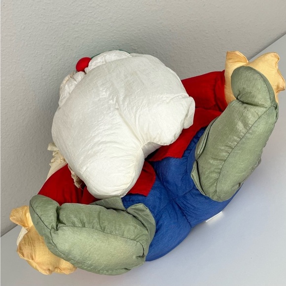 MAISON BLANCHE Vintage Santa Claus as Elf Stuffed Poly Plush Christmas Decor - Picture 9 of 13